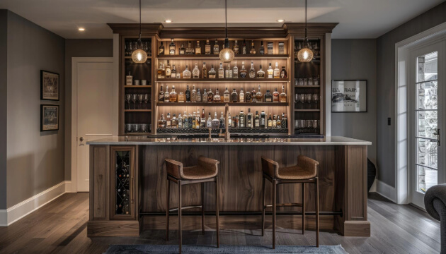 Home Bar Installation